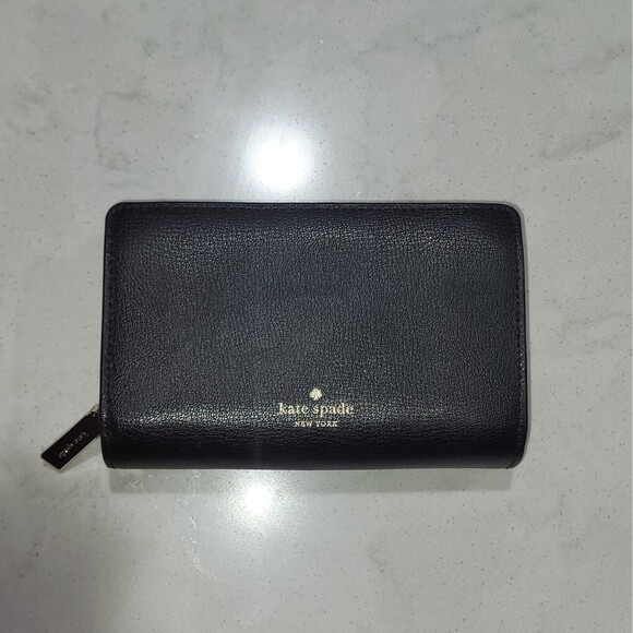 Kate Spade Authentic Pebbled Black Leather Long Wallet & Adel Bifold Wallet (2) - Picture 13 of 16